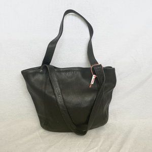 Black Leather Coach New York Handbag Tote--Classic